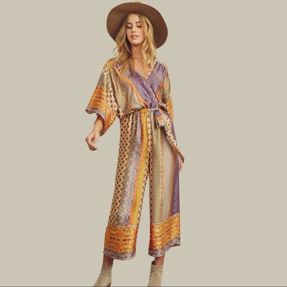 Multi print Jumpsuit - Picture 3 of 5